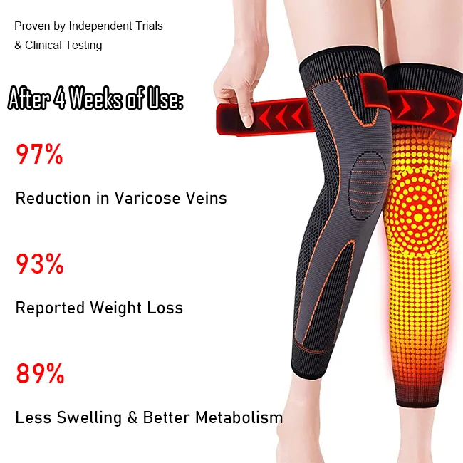 Eicgo Self-Heating Mugwort Knee Wraps – Set of 2 (1 Pair) - Image 4