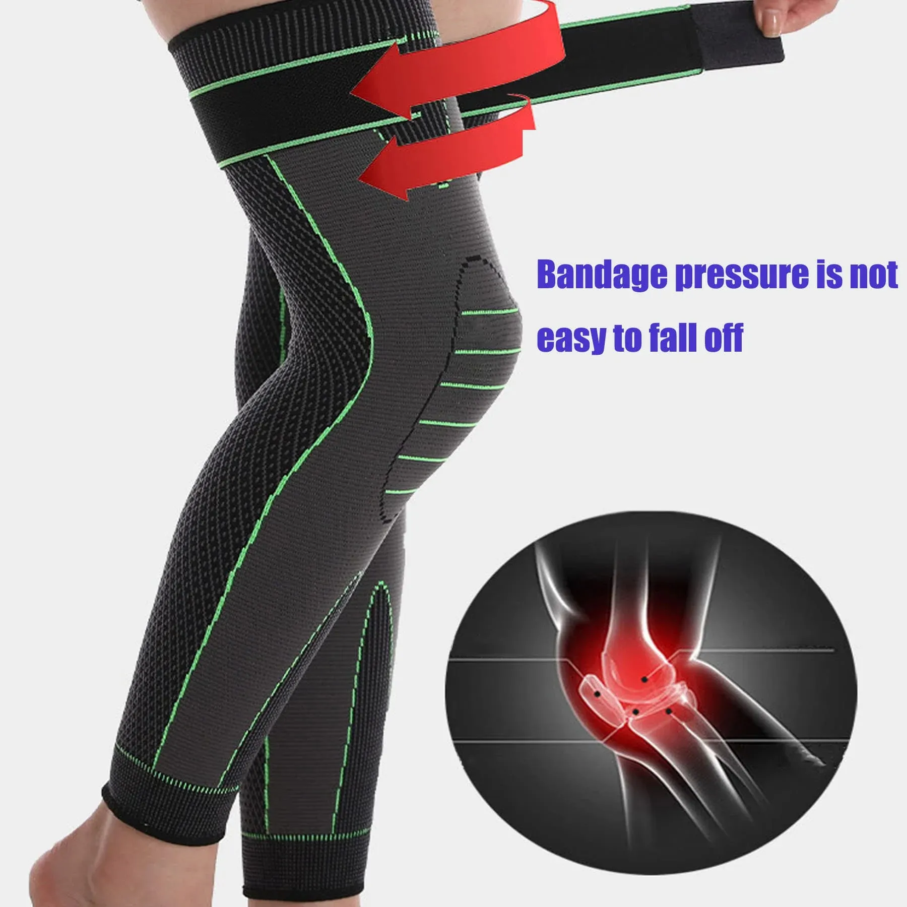 Eicgo Self-Heating Mugwort Knee Wraps – Set of 2 (1 Pair) - Image 6