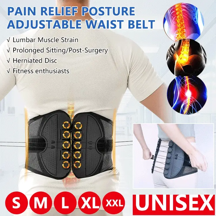 Lumbar Support Back Brace - Posture and Spine Support, Enhances Comfort, Breathable Design - Image 2